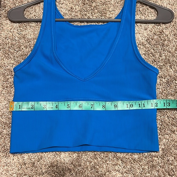 Lululemon Power Pivot Ribbed Tank Top Poolside Size 4 - Picture 10 of 10